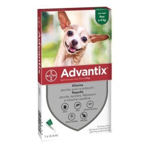 Advantix spot-on per cani fino a 4 kg Advantix spot-on per cani fino a 4 kg
