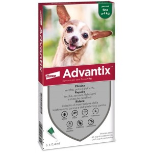 Advantix spot-on per cani fino a 4 kg Advantix spot-on per cani fino a 4 kg
