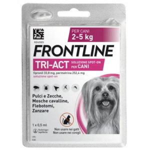 Frontline tri-act soluzione spot-on per cani di 2-5 kg Frontline tri-act soluzione spot-on per cani di 2-5 kg