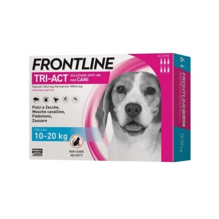 Frontline tri-act soluzione spot-on per cani di 10-20 kg Frontline tri-act soluzione spot-on per cani di 10-20 kg