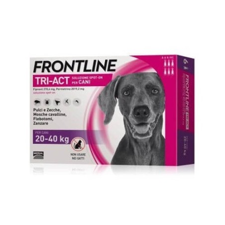 Frontline tri-act soluzione spot-on per cani di 20-40 kg Frontline tri-act soluzione spot-on per cani di 20-40 kg