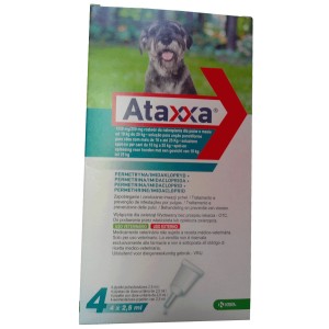 Ataxxa 500 mg/100 mg soluzione spot-on per cani da 4 kg a 10 kg