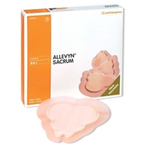 Medicazione idrocellulare adesiva sterile conformata per laregione sacrale assorbente in schiuma di poliuretano allevinsacrum 17