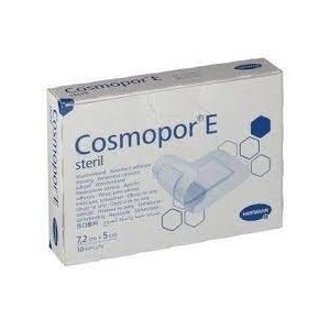 Cosmopor e cerotto adesivo per medicazioni in tessuto non tessuto 7,2x5cm 10 pezzi