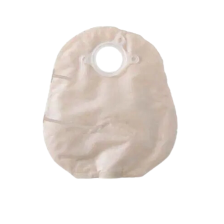 Natura+ sacca per urostomia con flangia tubicino di scaricosoft tap trasparente con telino di rivestimento lato cute tubicini di