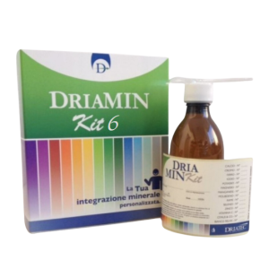 Driamin kit 6 flacone vuoto con misurino, etichetta e foglioillustrativo Driamin kit 6 flacone vuoto con misurino, etichetta e foglioillustrativo