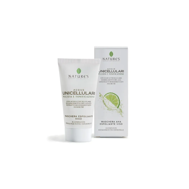 Nature's acque unicellulari maschera aha esfoliante viso 50ml