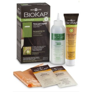 Biokap nutricolor delicato rapid 5,05 castano nocciola tintatubo+flacone 135 ml biosline