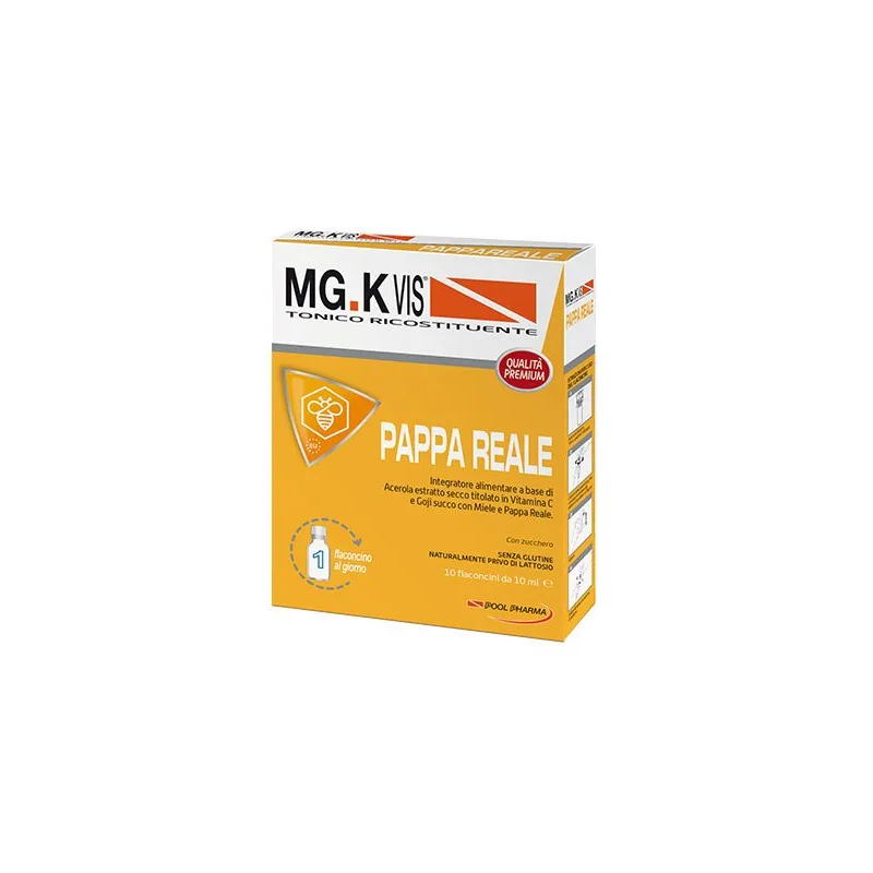 Mgk vis tonico ricostituente pappa reale 10 flaconcini da 10ml