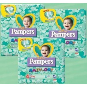 Pampers baby dry trio dwct maxi 58 pezzi