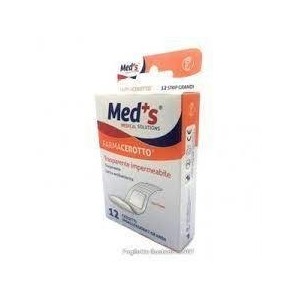 Cerotto meds strip poliuretano ipoallergenico assortito grande 12 pezzi