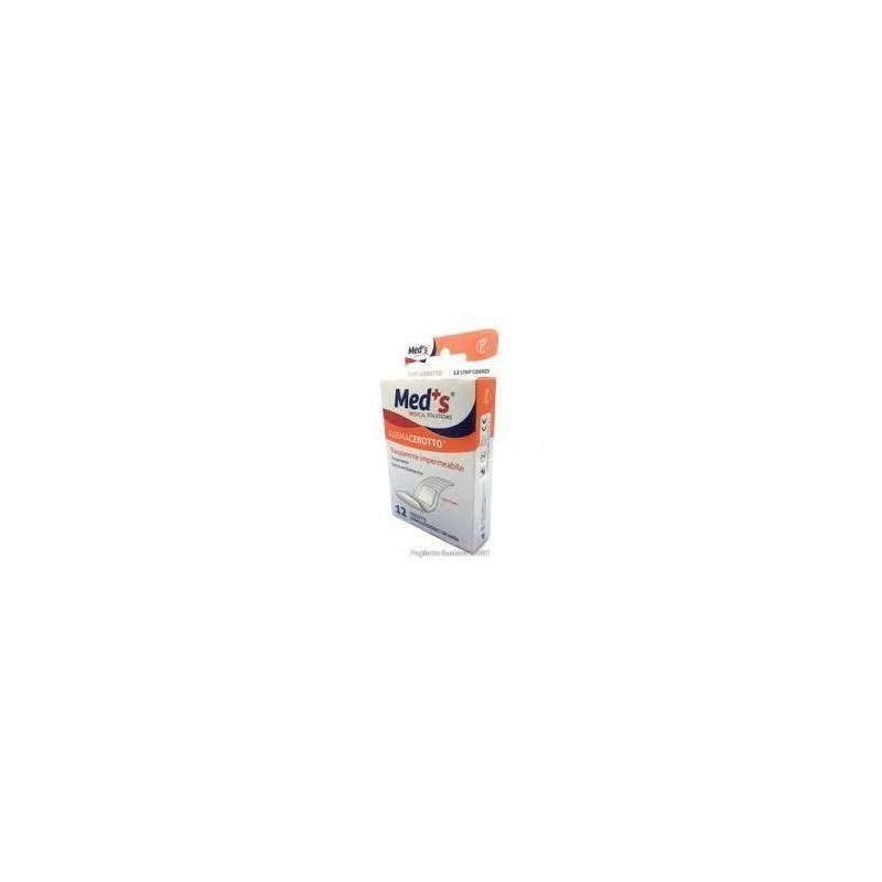 Cerotto meds strip poliuretano ipoallergenico assortito grande 12 pezzi