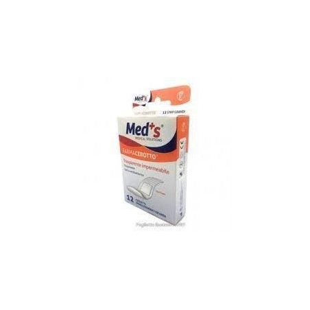 Cerotto meds strip poliuretano ipoallergenico assortito grande 12 pezzi