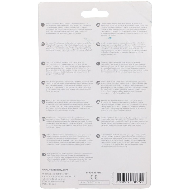Kit capelli spazzola/pettine blu Kit capelli spazzola/pettine blu