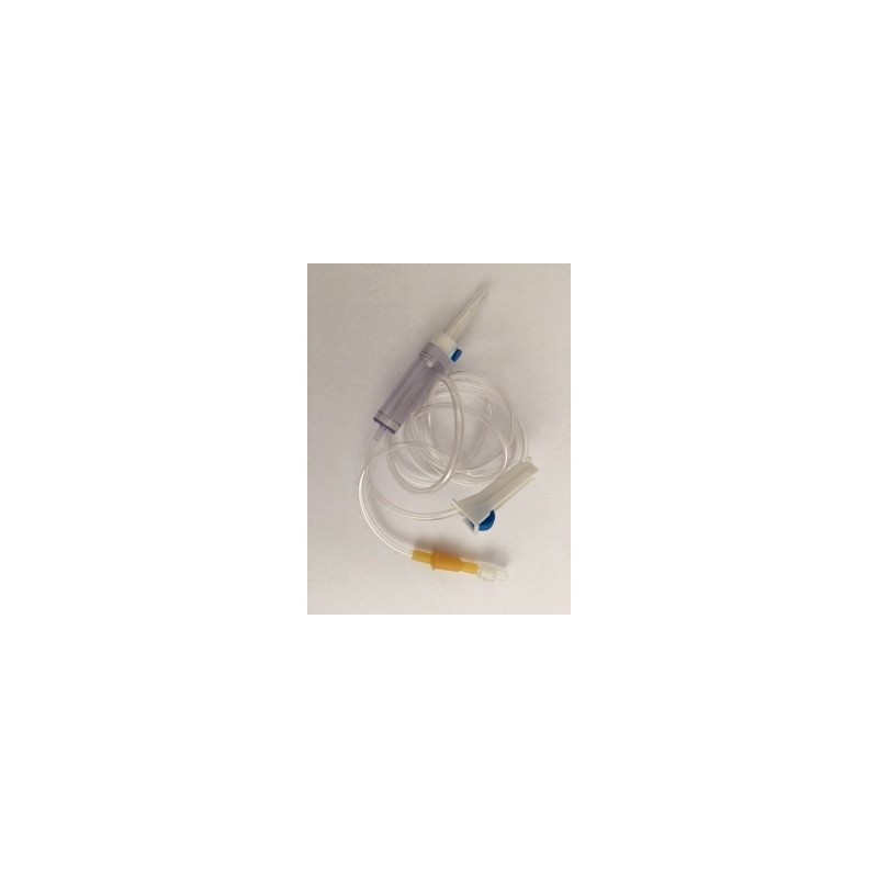 Deflussore sacca/flacone per infusione soluzioni e farmaci camera gocciolamento pvc filtro soluzione 15mcm tubo pvc 3-4,4x1500mm Deflussore sacca/flacone per infusione soluzioni e farmaci camera gocciolamento pvc filtro soluzione 15mcm tubo pvc 3-4,4x1500mm