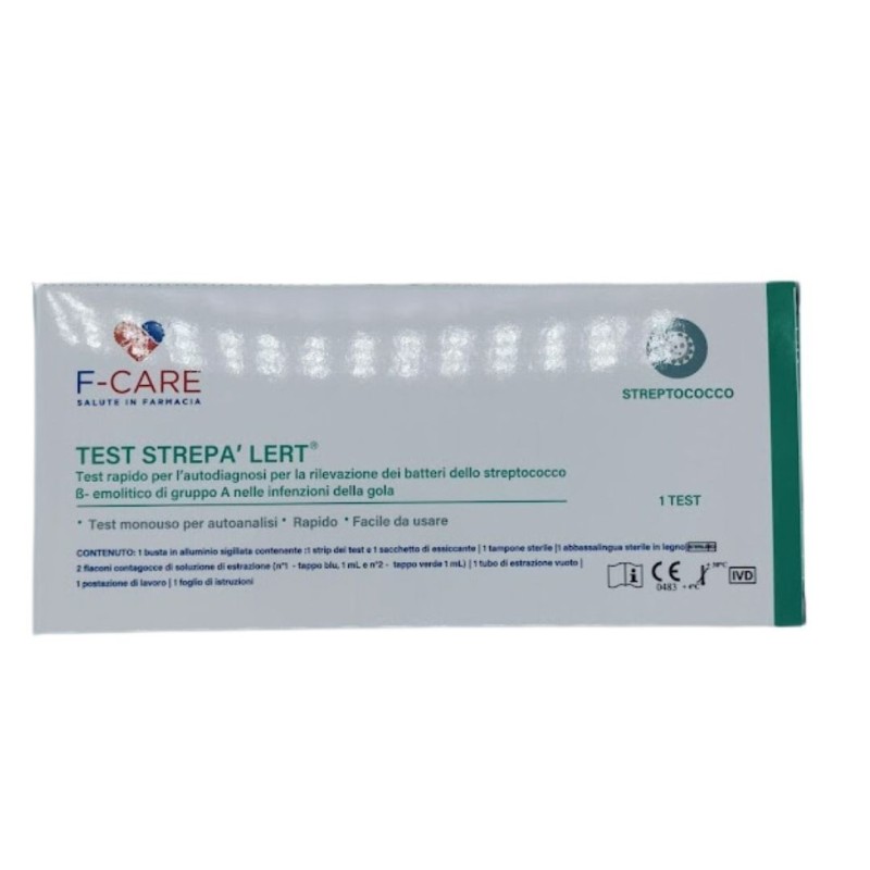 F care strep alert test rapido per rilevazione streptococco