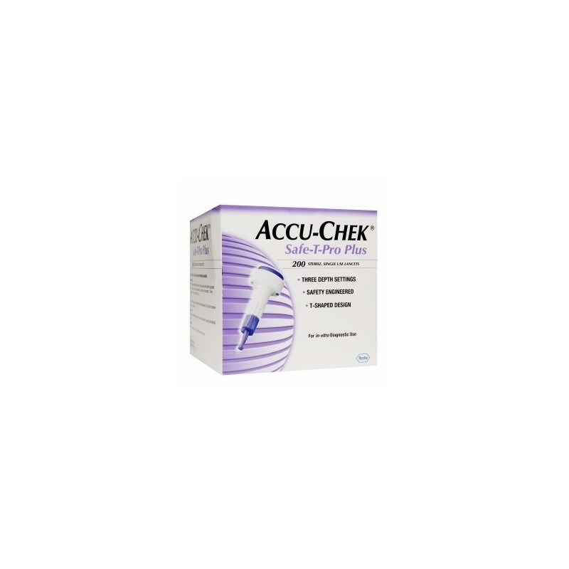 Lancette pungidito accu-chek safe t pro uno 200 pezzi