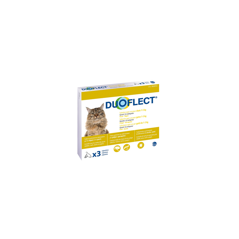 Duoflect soluzione spot-on per gatti da 0,5-5 kg