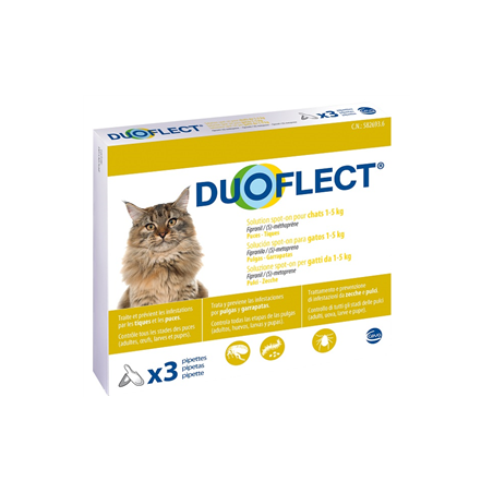 Duoflect soluzione spot-on per gatti da 0,5-5 kg