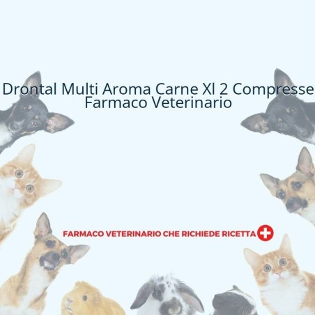 Drontal multi aroma carne xl 525/504/175 mg compresse per cani