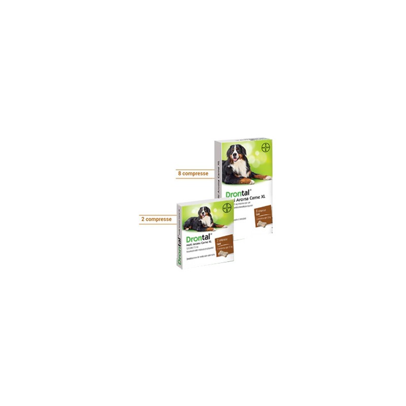 Drontal multi aroma carne xl 525/504/175 mg compresse per cani