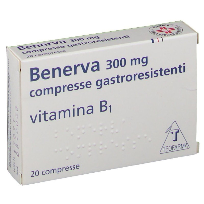 Benerva 20 compresse gastrores 300 mg Benerva 20 compresse gastrores 300 mg