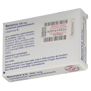 Benerva 20 compresse gastrores 300 mg Benerva 20 compresse gastrores 300 mg