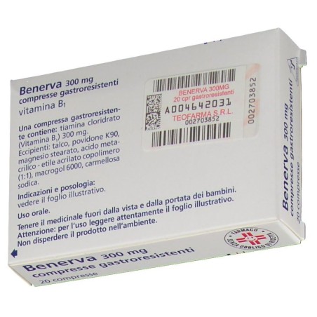 Benerva 20 compresse gastrores 300 mg Benerva 20 compresse gastrores 300 mg