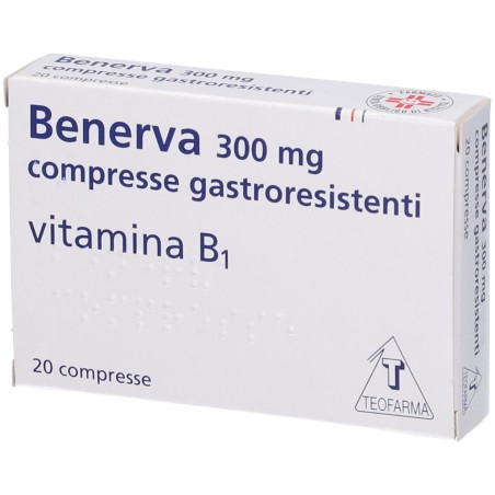 Benerva 20 compresse gastrores 300 mg Benerva 20 compresse gastrores 300 mg