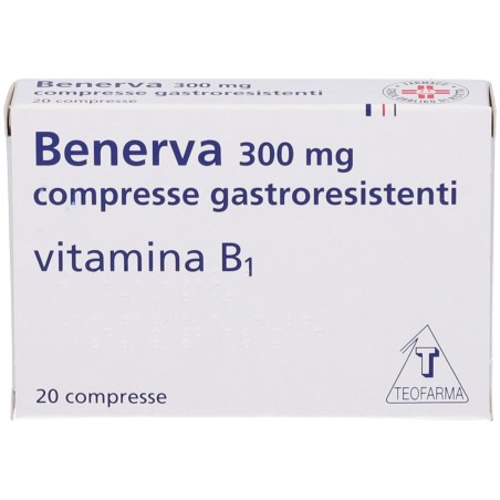 Benerva 20 compresse gastrores 300 mg Benerva 20 compresse gastrores 300 mg