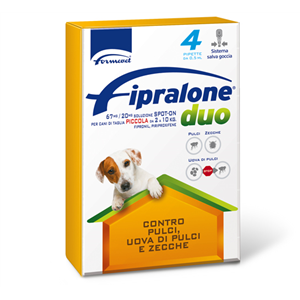 Fipralone duo 67 mg/20 mg soluzione spot-on per cani di piccola taglia