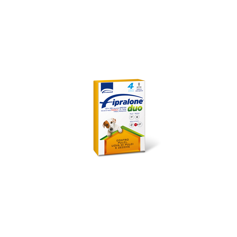 Fipralone duo 67 mg/20 mg soluzione spot-on per cani di piccola taglia