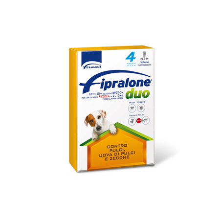Fipralone duo 67 mg/20 mg soluzione spot-on per cani di piccola taglia