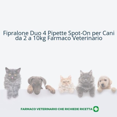 Fipralone duo 67 mg/20 mg soluzione spot-on per cani di piccola taglia