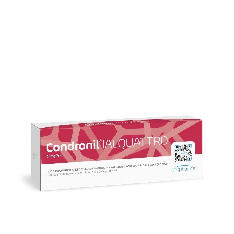 Siringa intra-articolare condronil ialquattro acido ialuronico 2% 4 ml