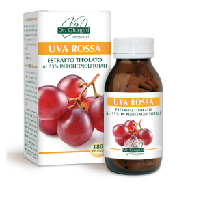 Uva rossa estratto titolato 33% polifenoli totali 180 pastiglie