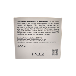 Fillerina 12 double filler neo mito base everyday night cream grado 4 50 ml Fillerina 12 double filler neo mito base everyday night cream grado 4 50 ml