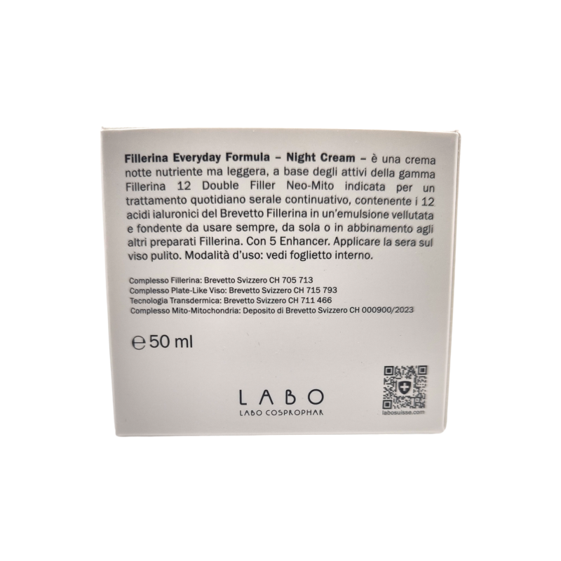 Fillerina 12 double filler neo mito base everyday night cream grado 4 50 ml Fillerina 12 double filler neo mito base everyday night cream grado 4 50 ml