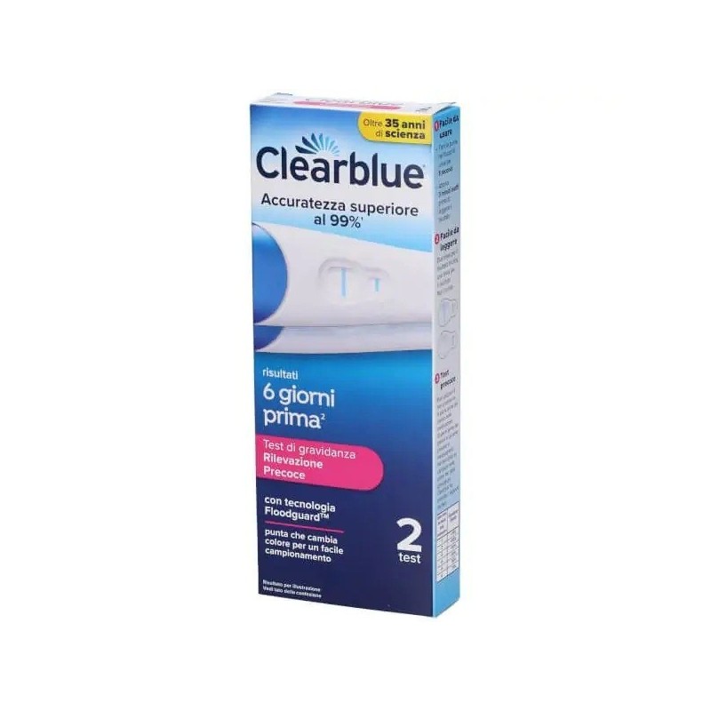 Test di gravidanza clearblue visuale precoce 2 pezzi