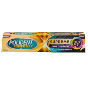 Polident power max supreme tutto in 1 crema adesiva protesi70 g