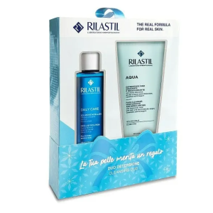 Rilastil aqua detergente 200 ml + daily care soluzione micellare 100 ml Rilastil aqua detergente 200 ml + daily care soluzione micellare 100 ml