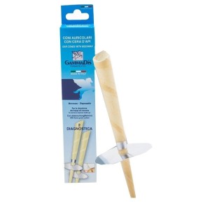 Coni auricolari f-care con cera d'api 2 pezzi