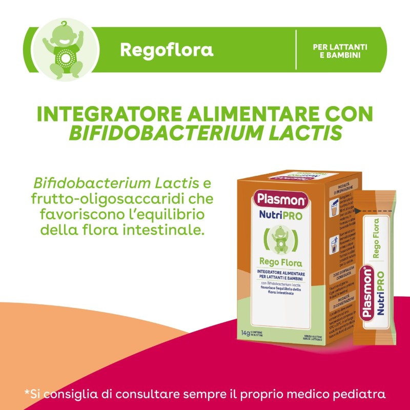 Plasmon nutripro rego flora 14 bustine Plasmon nutripro rego flora 14 bustine
