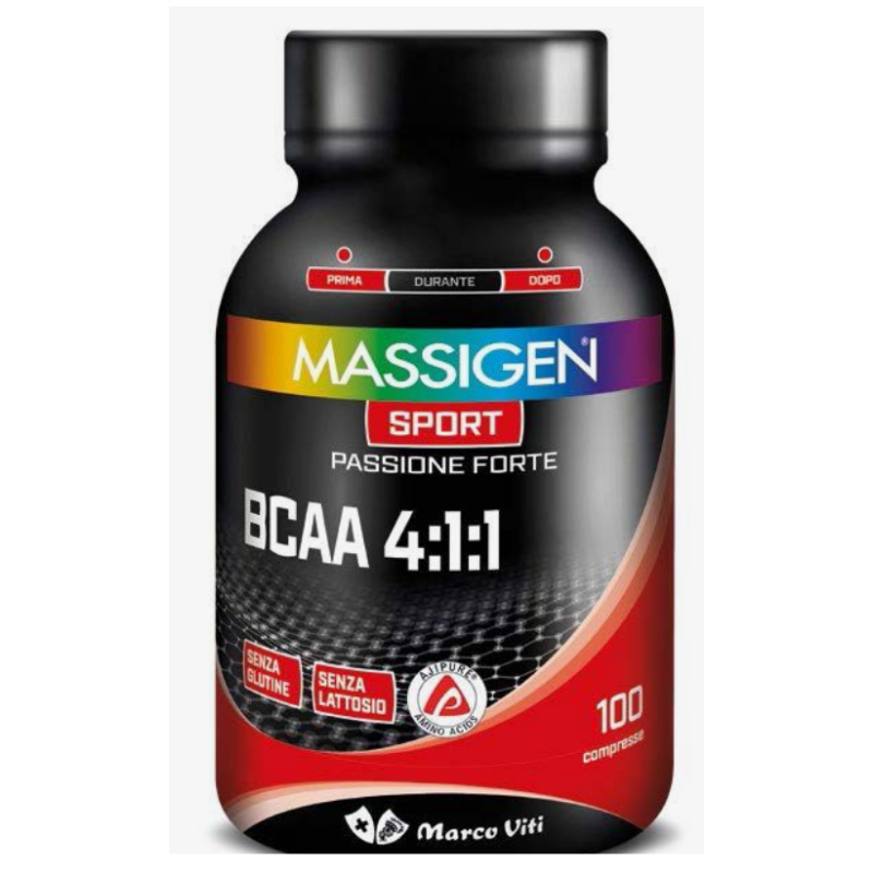 Massigen sport bcaa 4:1:1 100 compresse Massigen sport bcaa 4:1:1 100 compresse