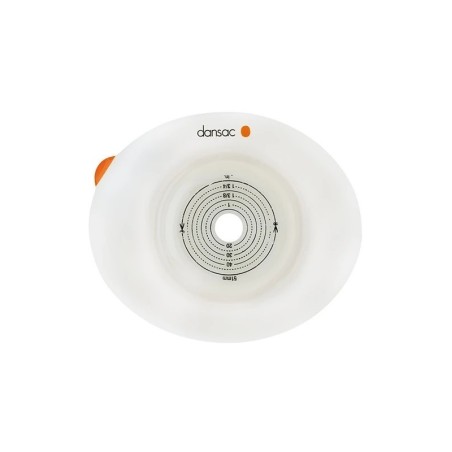 Placca per stomia addominale dansac novalife tre 2 placca convessa soft 15-38 mm flangia 55 mm ritagliabile 5 pezzi