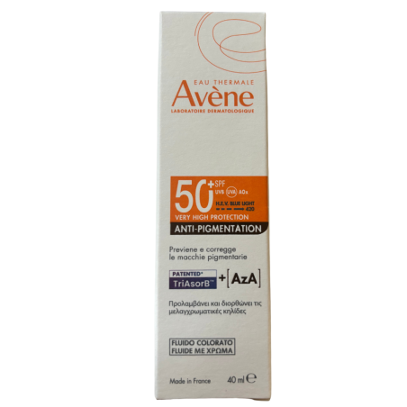 Eau thermale avene solare fluido col antimacchie spf 50+ 40ml