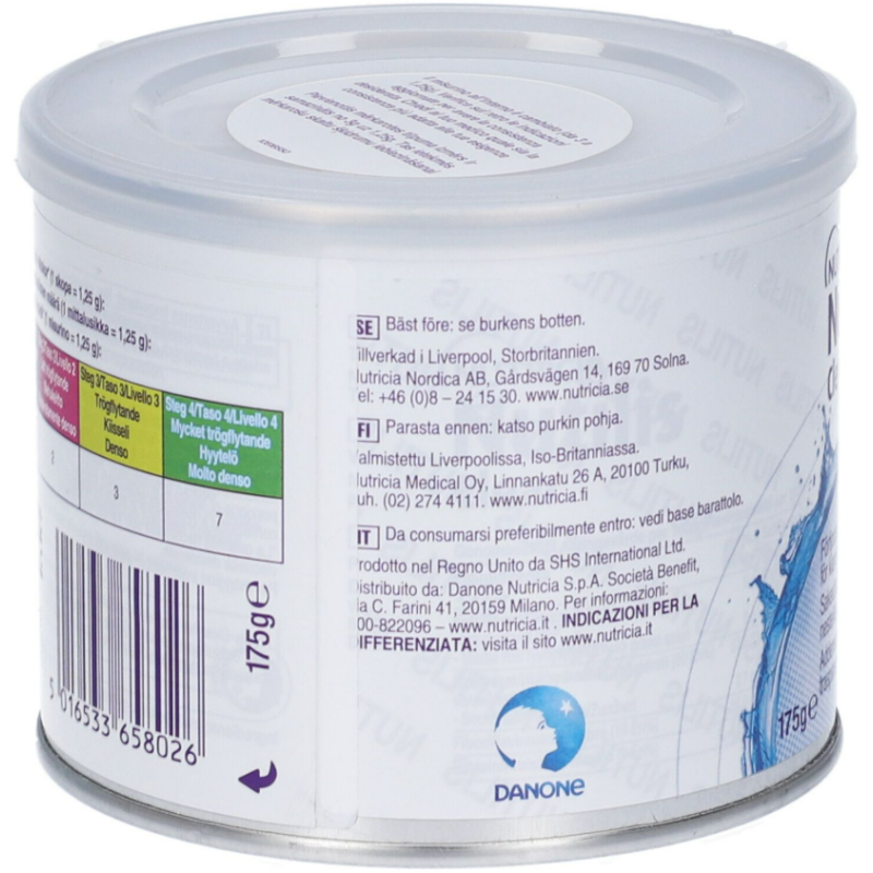 Nutilis clear addensante istantaneo barattolo 175 g misurinoda 1,25 g Nutilis clear addensante istantaneo barattolo 175 g misurinoda 1,25 g