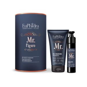 Euphidra cofanetto mr figaro 1 gel rasatura 150 ml + 1 dopobarba lenitivo 50 ml