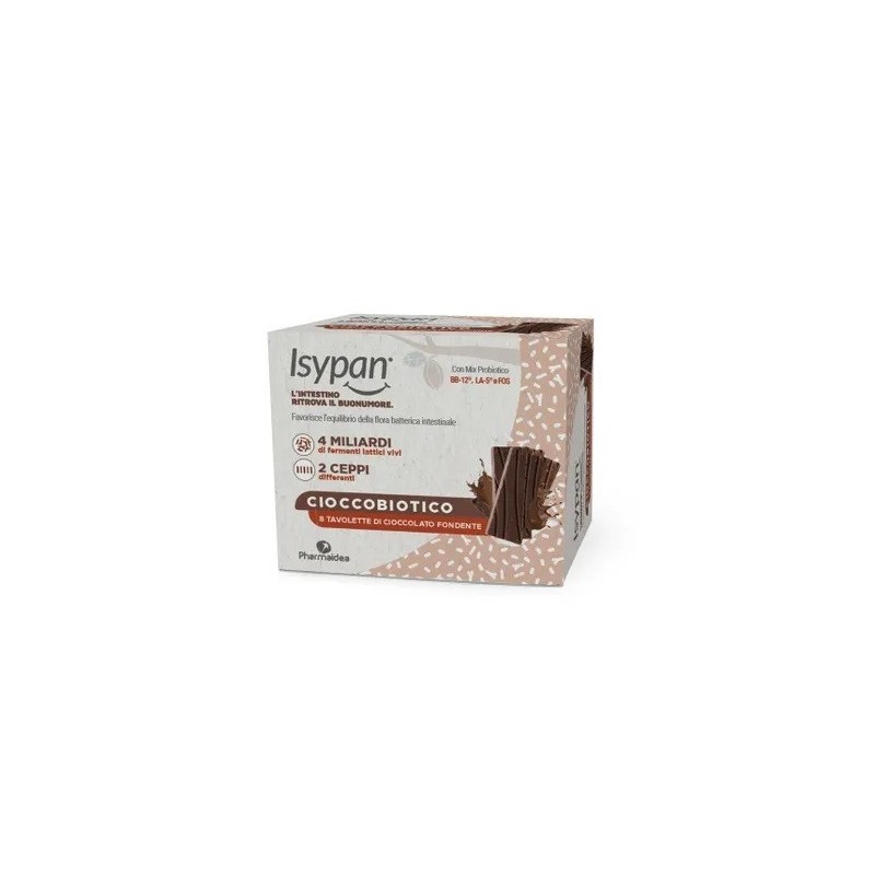 Isypan cioccobiotico fondente 8 pezzi