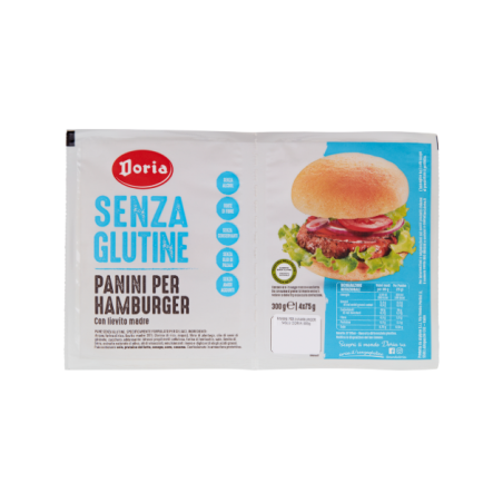 Doria panini hamburger 4x75 g